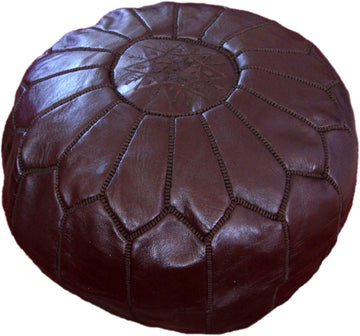 Pouf Footrest Hassock Leather Luxury Footstools Cover Satifaction Guarranteed