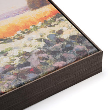 Floating Frame for 24x36 Stretched Canvas with 1.5" Deep, Dark Brown