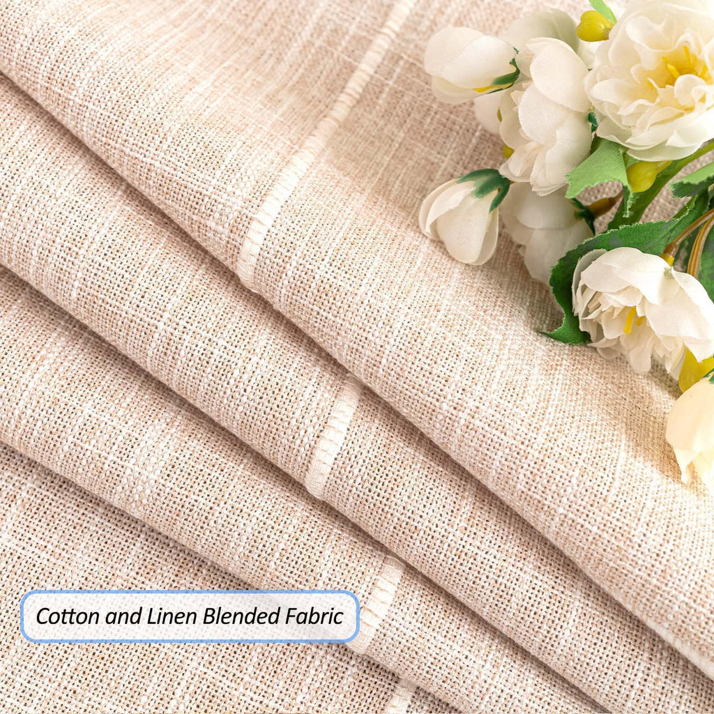 Farmhouse Tablecloth Cotton Linen Waterproof Burlap Table Cloth Rectangle Table Cloths Dinning Tabletop