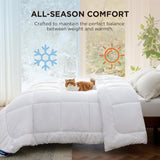 Comforter Duvet Insert - Quilted Comforters King, All Season Duvet, GentleSoft Down Alternative Bedding Blanket