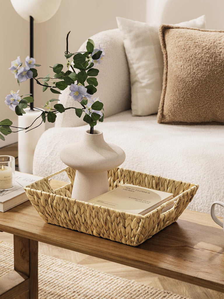 Wicker Gift Basket Water Hyacinth Basket for Gifts Empty