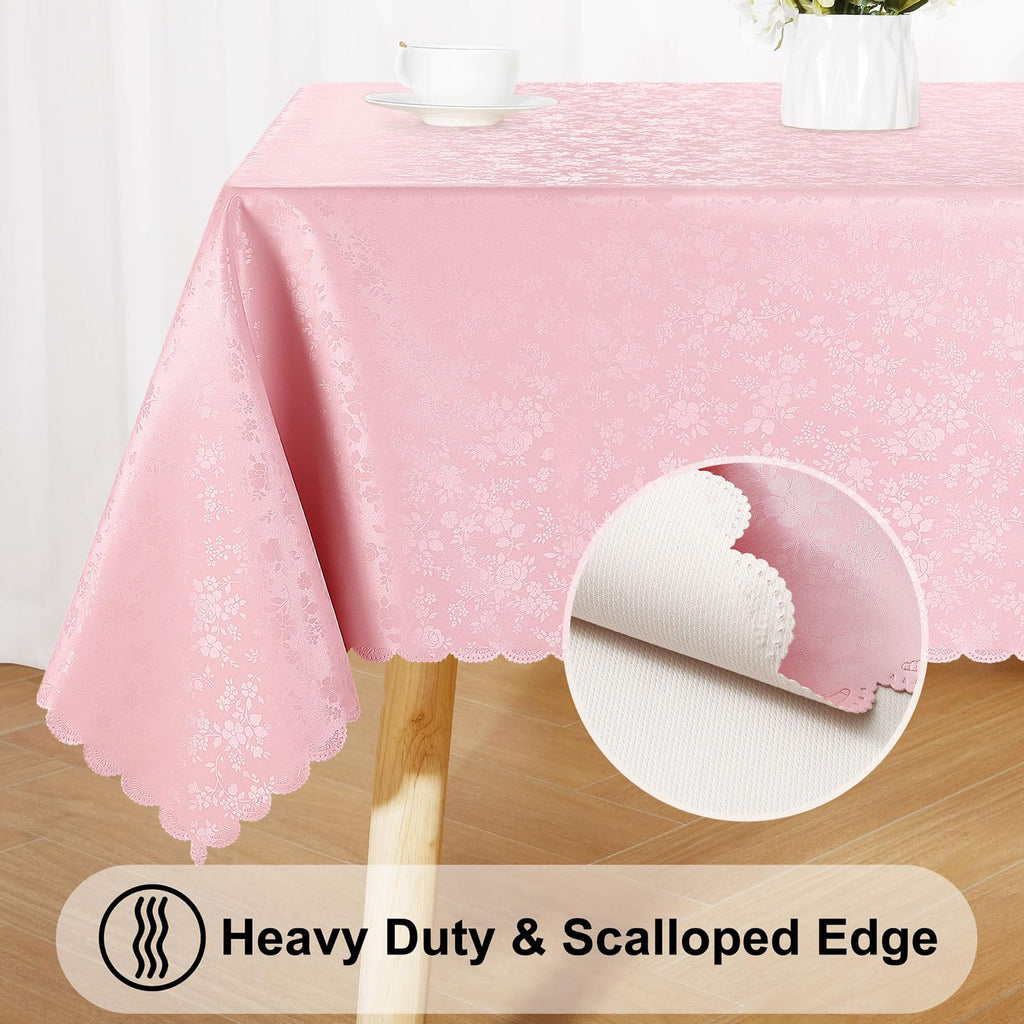 Square Waterproof Heavy Duty Vinyl Tablecloths, 70 x 70 Inch