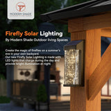Modern Shade The Horizon Hard Top Gazebo 10' x 12' with 4 LED Lights