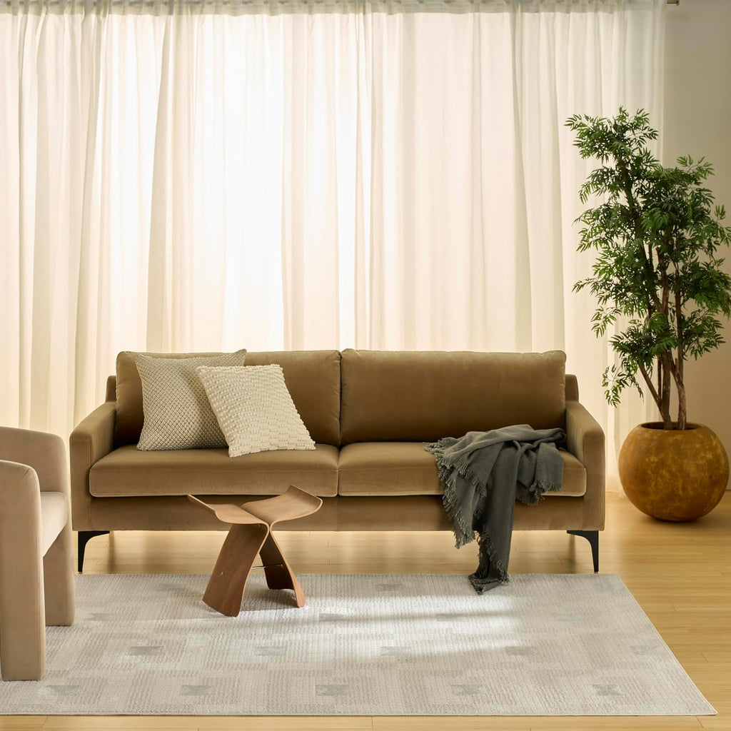 Home Nordic Ivory Beige Area Rug - Easy Clean, Non Shedding, Bed Room, Living Room, Dining Room, Kitchen (4'
