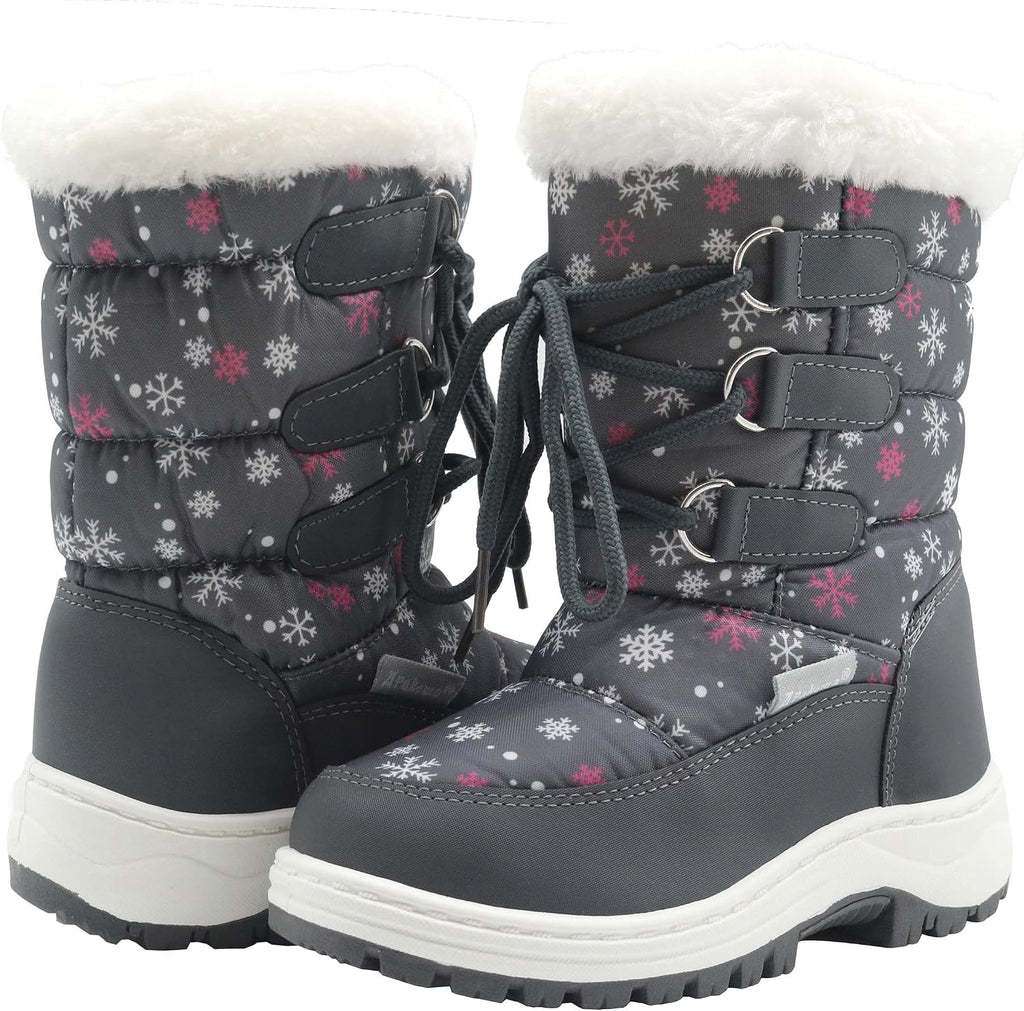 Kids Girls Insulated Fur Winter Warm Snow Boots Toddler/Little Kid