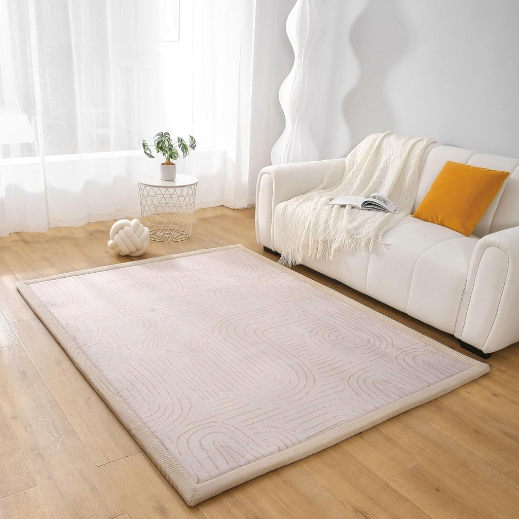 CloudSoft Baby Play Mat for Floor 60" x 80" Zen Garden