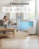 8,000 BTU Portable Air Conditioner - Cools Up to 350 Sq. Ft., 5-in-1 Portable AC Unit for Rooms with Remote Control