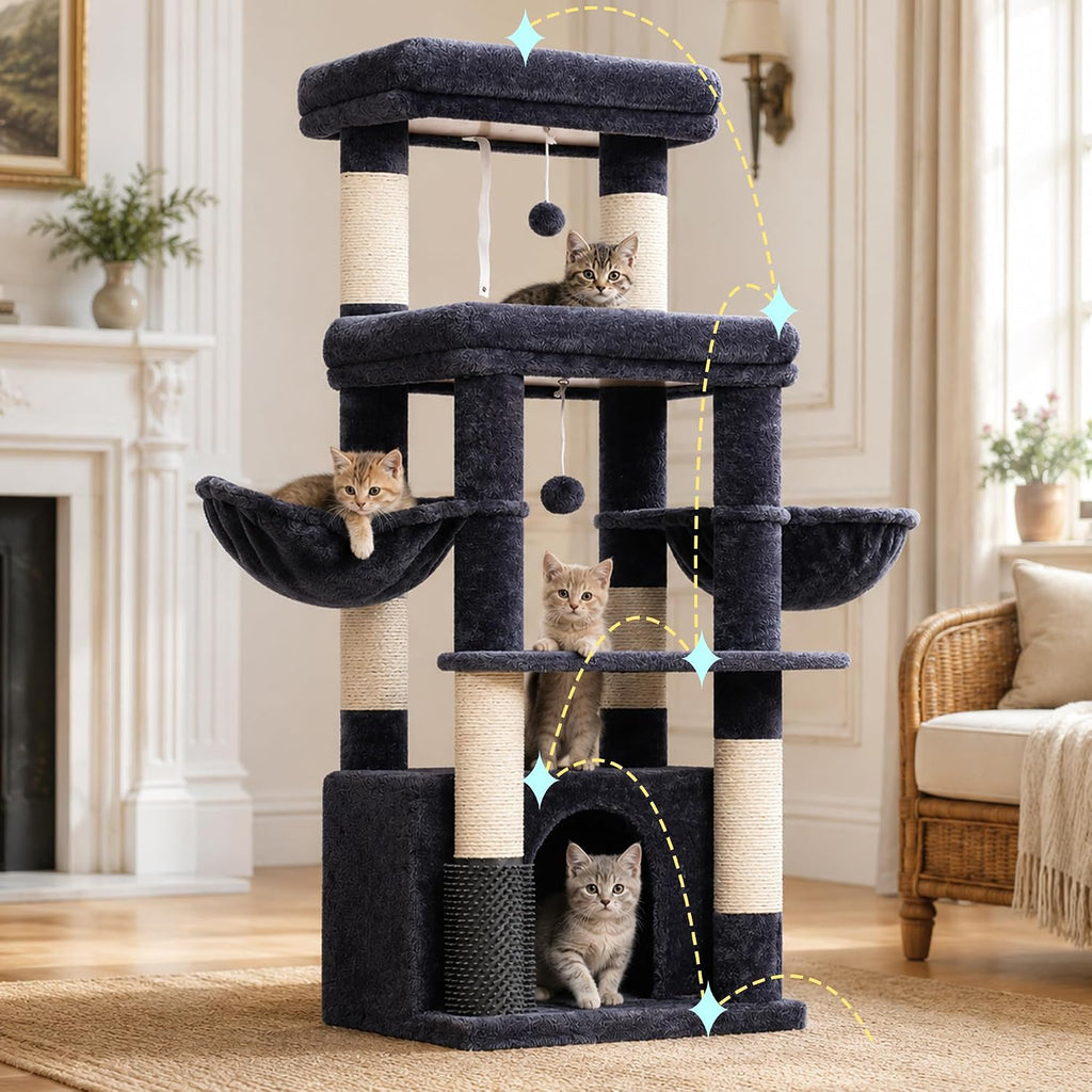 Cat Tree Tower with Extra Large Platform, Big Condo