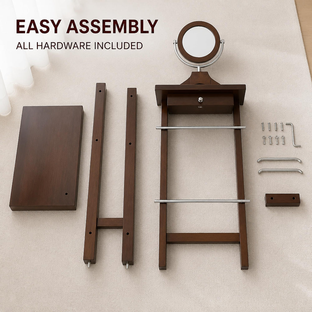 Valet Stand, Matte Grey Clothing Organizer