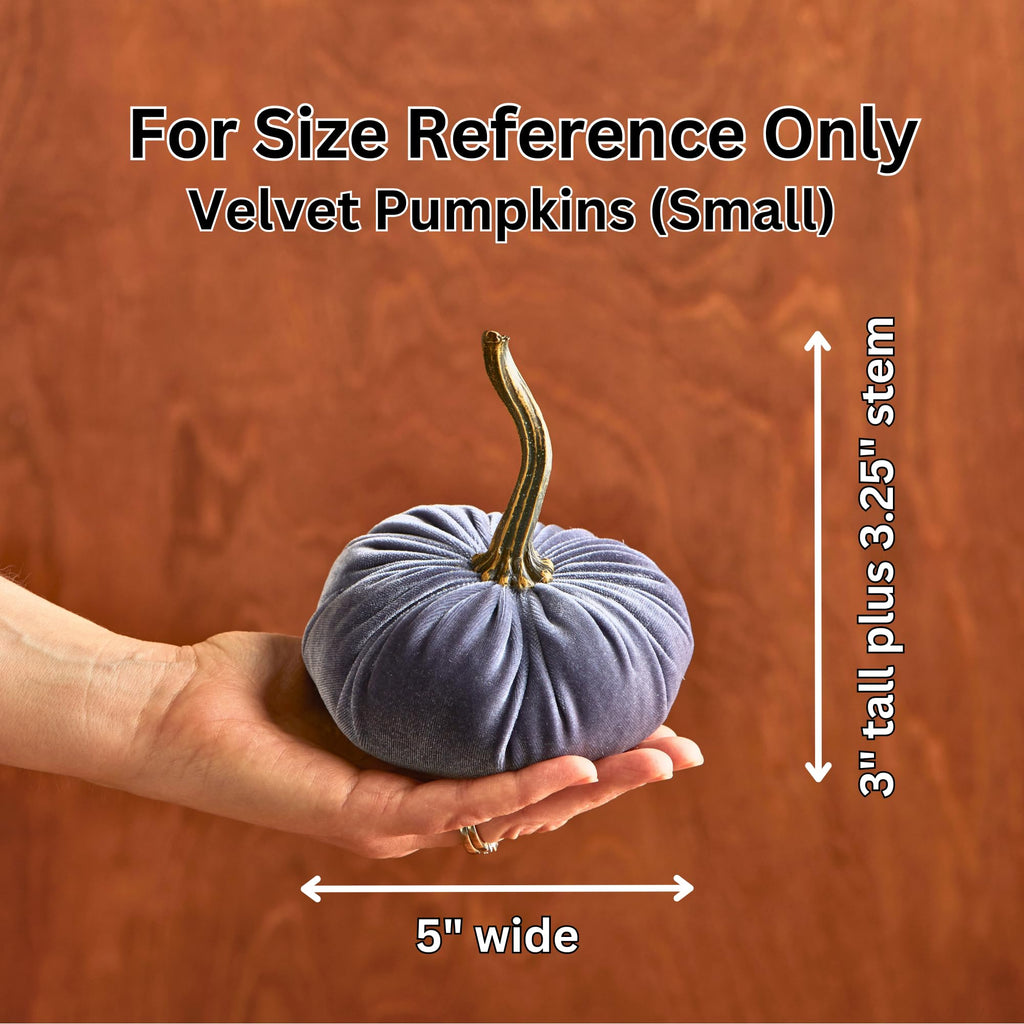 Set of 3 Small Velvet Pumpkins, classic fall pumpkin decor, hygge home, cozy fall vibe, Thanksgiving tablescape, fall