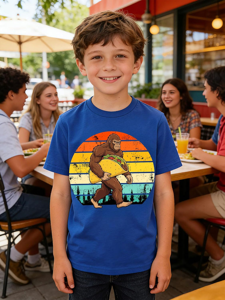 Boys 2 Pack Graphic T-Shirts, Stretch Short Sleeve Tees