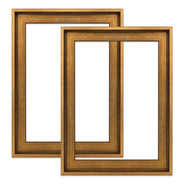 14x18 Vintage Gold Floating Frame for Canvas Paintings, 0.9" Deep