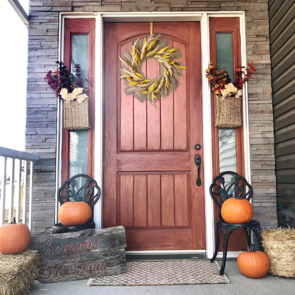 Fall Wreath 22-24inch Autumn Door Wreath Front Door Decor