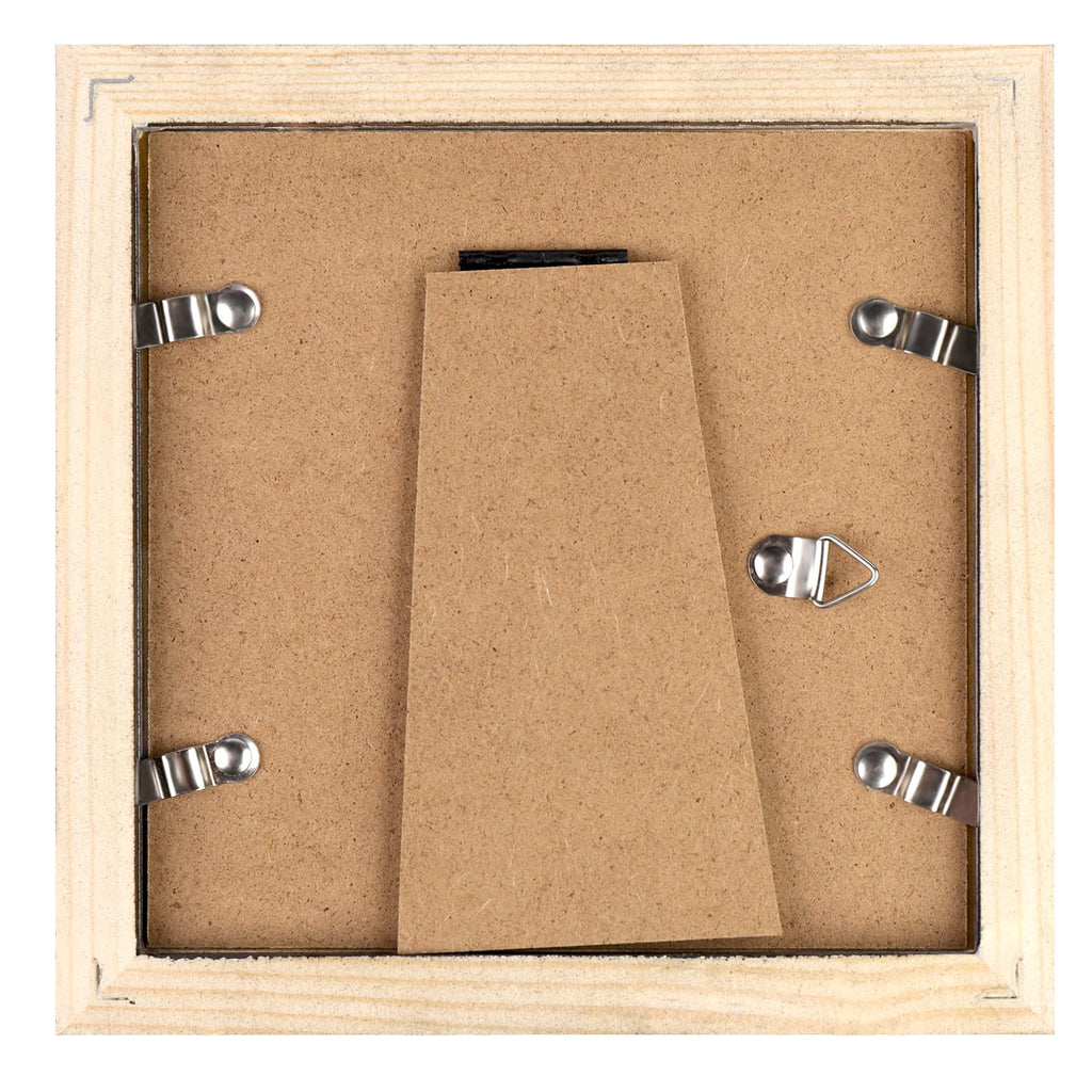 5x5 Picture Frames Solid Wood Square Photo Frame Black 6 Pack
