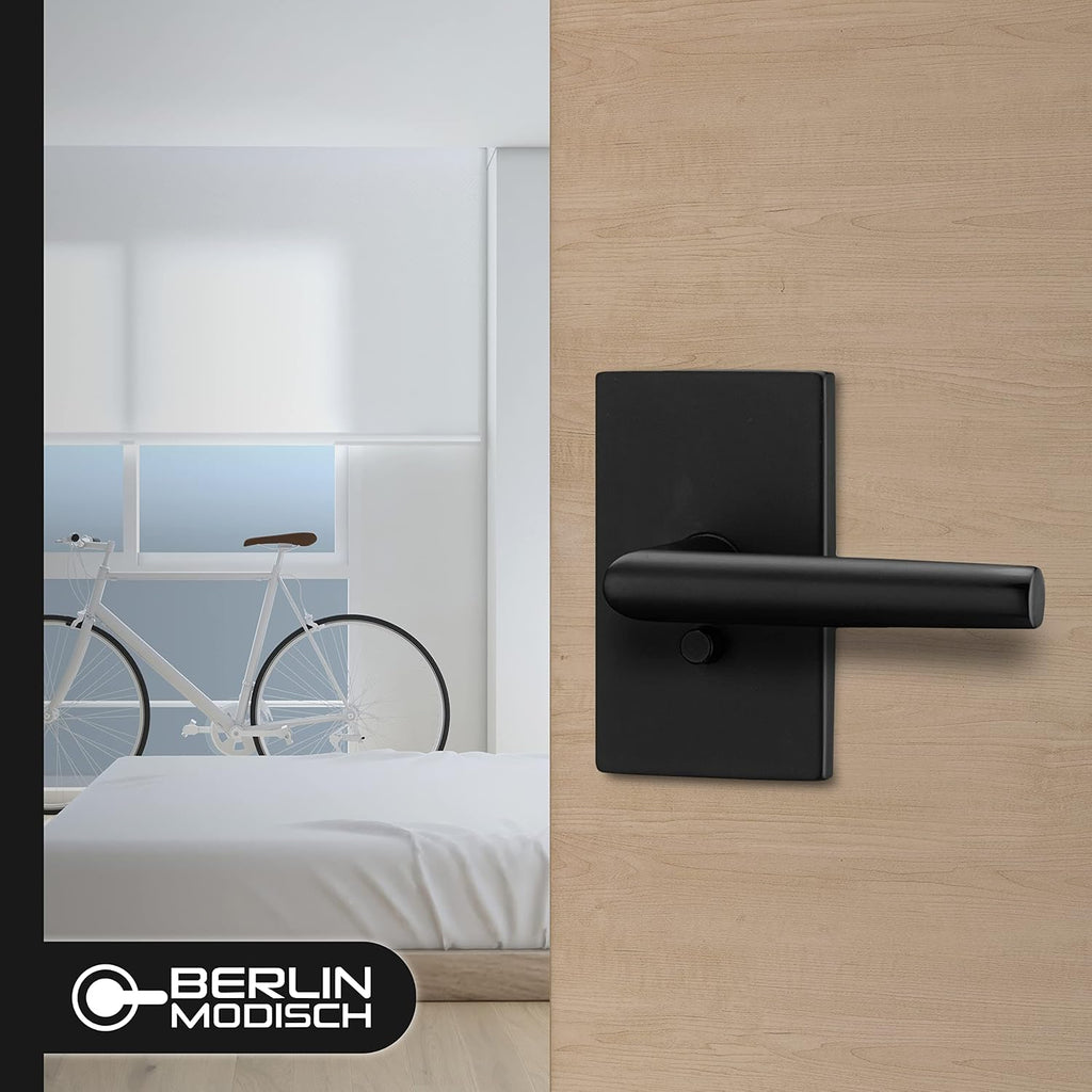 Passage Lever Door Handle Designer Series Non-Locking Lever Set [ or Closet Doors] Reversible for Right & Left Sided - Door Lever