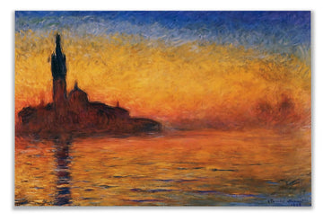 Twilight, Venice, 1908 By Claude Monet Canvas Prints Wrapped Gallery Wall Art | Stretched and Framed Ready to Hang