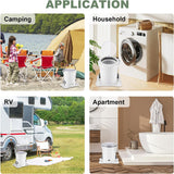 Manual Clothes Dryer Portable Mini Dryer Compact Spinner Non Electric Laundry Washing Machine for RV, Camping, School