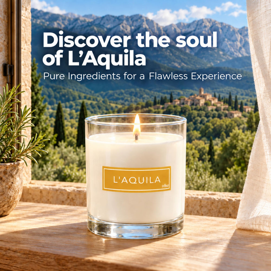 L'Aquila Fig and Bergamot Candle, Plant-Based Wax, 9oz