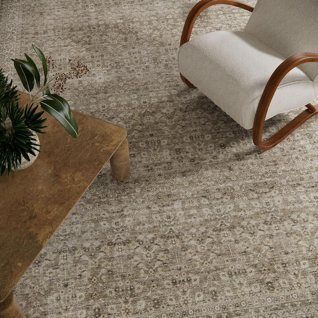 Washable Area Rugs for Living Room: 8x10 Bedroom Area Rug Boho Vintage Rugs Stain Resistant Non Slip Low Pile Soft