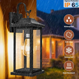 2-Pack Large Outdoor Light Fixtures IP65 Waterproof