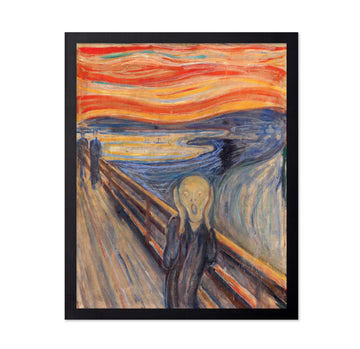 Vintage Munch Poster - Retro Expressionism Print - Gift for Artist, Housewarming - The Scream, Classic, Abstract