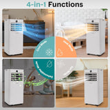 8,000 BTU Portable Air Conditioner and Heater, Small AC with Dehumidifier and Fan