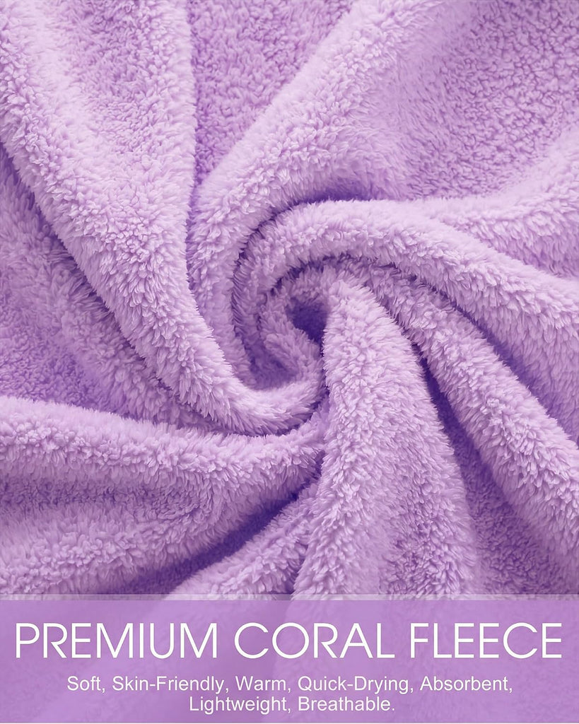 Kids Hooded Bath Towel, Soft Warm Zipper Swim Parka