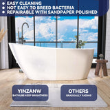 59" Acrylic Free Standing Tub, Stand Alone Tub, Freestanding Bathtub, Soaking Bathtub, cUPC Certified, CM(Glossy White)