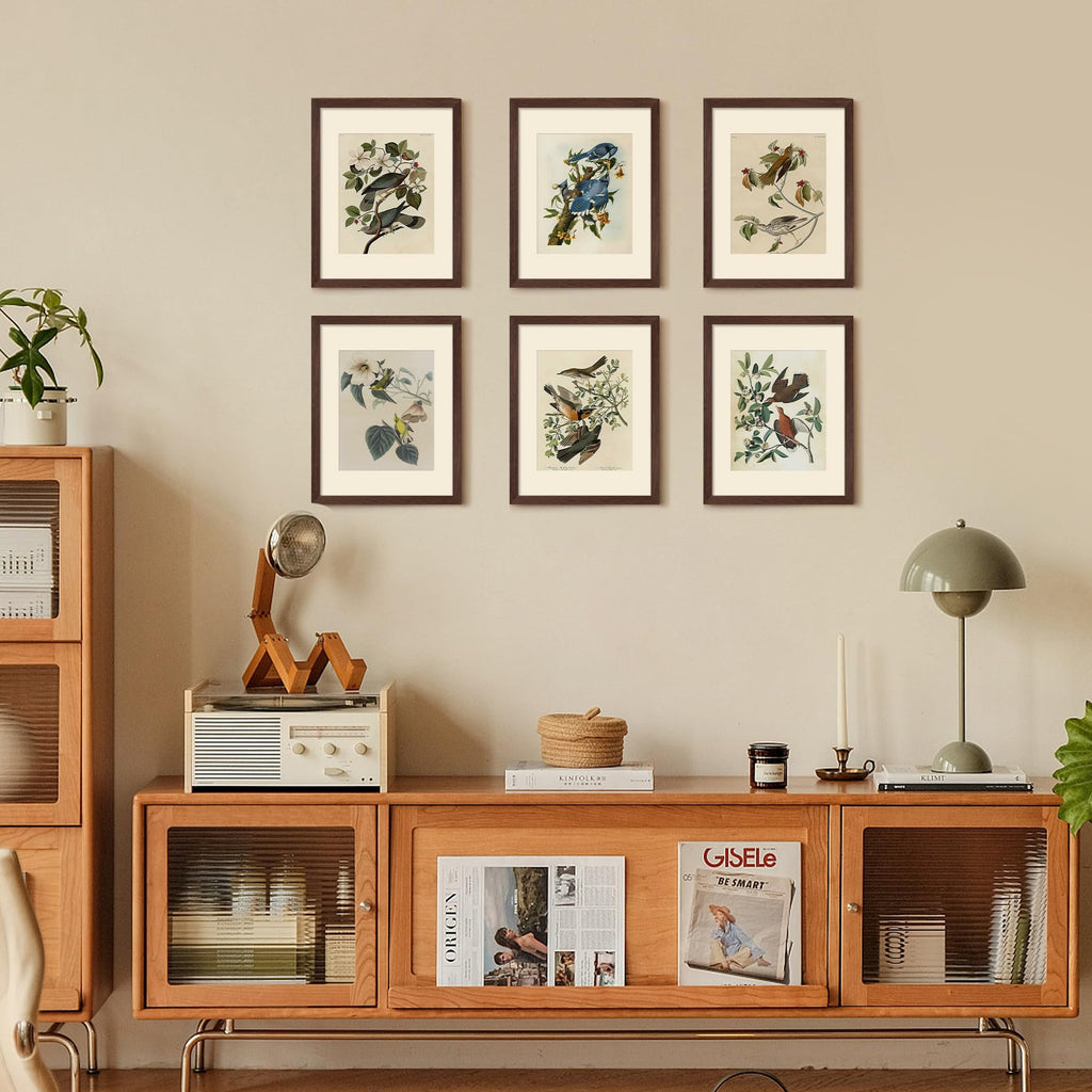 11x14 Picture Frame, Gallery Wall Frames Set of 5, Brown