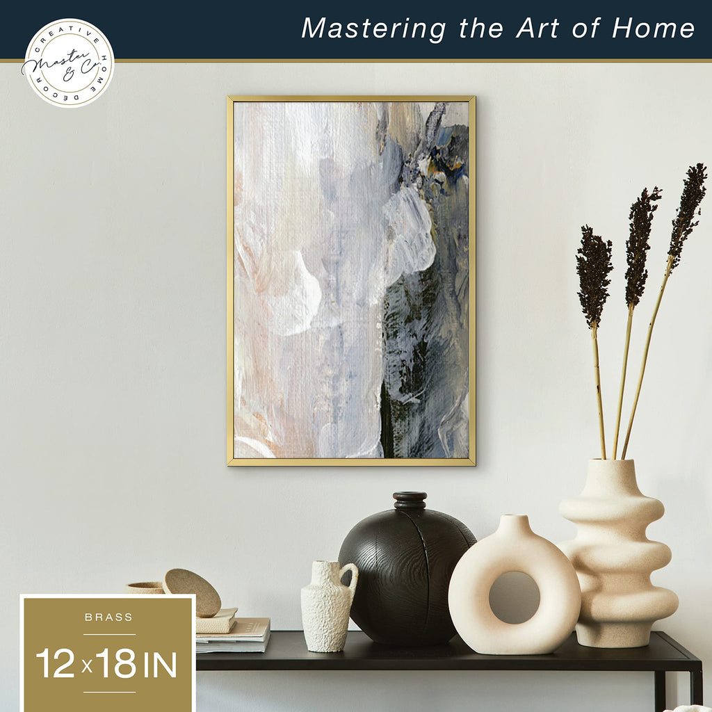 Master & Co. Foundry Metal Poster Frame, 12x18, Brass, 1-Pack