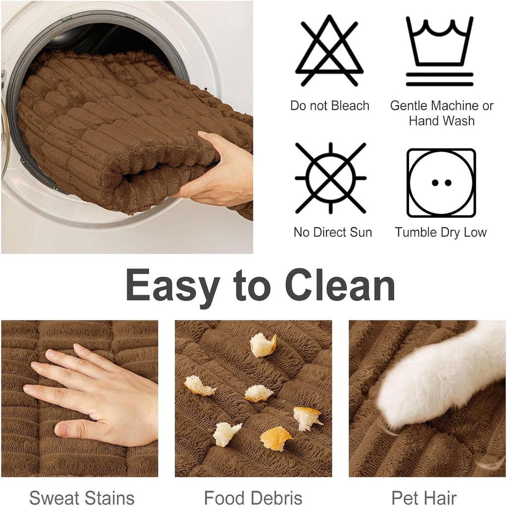 Couch Cover for Dogs, Washable Non Slip Plush Flannel Sofa Protector