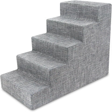 Pet Supplies Dog Stairs & Steps - Foam Steps for Small Dogs & Cats, Non-Slip Indoor Balanced Pet Step Support, Dog