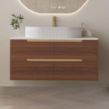 36" Bathroom Vanity with Sink & Countertop - Freestanding Modern Vanity Cabinet