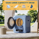 12Lbs Portable Clothes Dryer, 850W Compact Laundry Dryer with Boot Dryer, 6 Drying Modes, Electric Dryer with LED