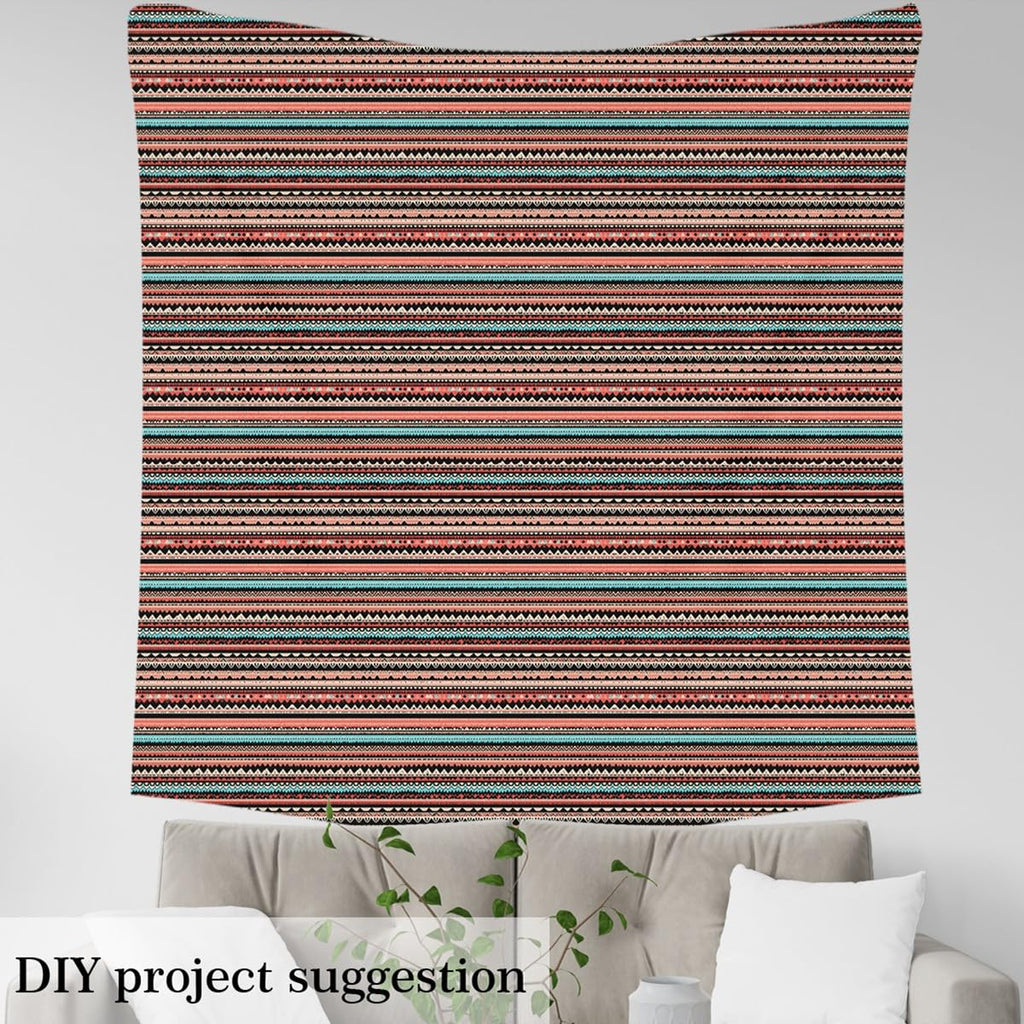 Boho Stripes Upholstery Fabric Soft 10 Yards