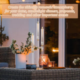 6 Pack Acrylic Candelabra Centerpieces 30.5'' Tall Clear Candle Holder Gold 3 Arm Crystal Candle Holder Candlesticks