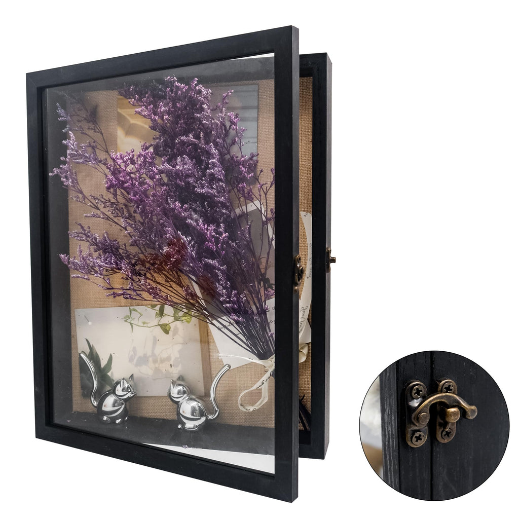 11x14 Pet Memorial Shadow Box with Real Glass for Loss of Dog