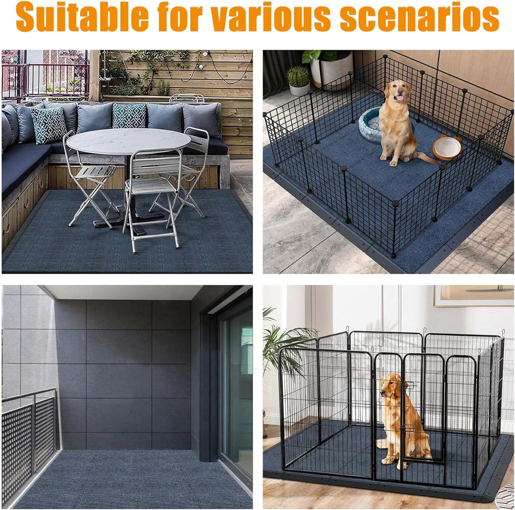 12" Interlocking Splicing Floor Tiles, Non-Slip Cold Plunge Mat, DIY Floor Mats for Entryway Deck Pool Balcony Bathroom