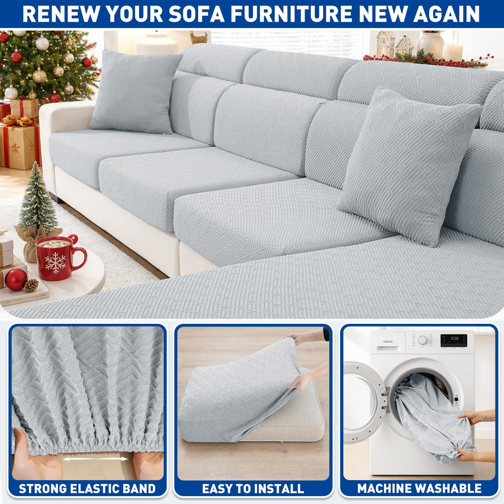 Stretch Individual Cushion Covers Sofa Loveseat Cushion Couch Covers Slipcovers Soft Replacement New Pattern