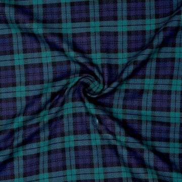 100% Cotton Flannel Fabric | Super Soft | 60" Wide - Medium Weight | Arts & Crafts | for Sewing (Black Watch