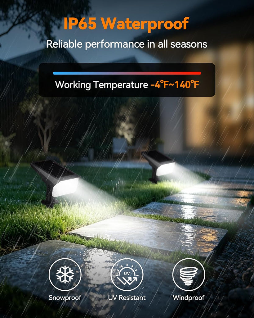 Solar Lights Outdoor Waterproof IP65, 56 LED 3 Lighting Modes Solar Spot Lights Outdoor, Solar Powered Landscape