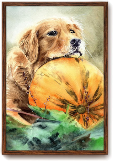 Rustic Walnut 24x36 Frame - Single Frame, 24 x 36 Poster Frame for Artwork, Puzzles, Photos and Movie Posters Picture