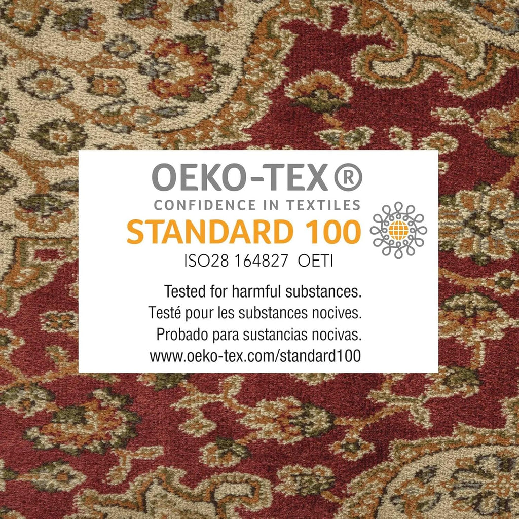 Dynamix Royalty Medallion Traditional Area Rug, Red/Ivory, 7'8"x10'4"