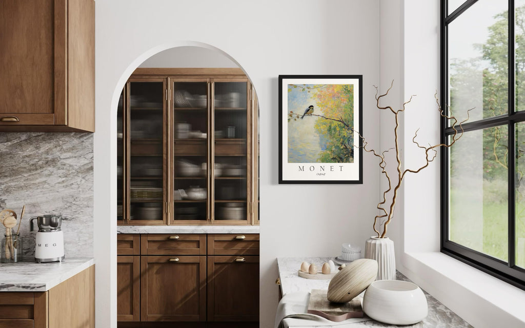 Chiffchaff Inspired Monet Wall Art - Art Print & Exhibition Poster, Aesthetic Decor (Chiffchaff, 18x24 inches