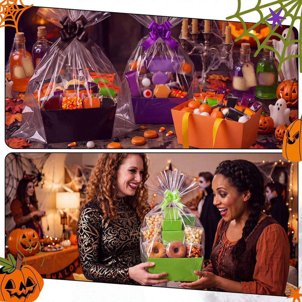 24 Pack Halloween Boo Basket For Gifts Empty Bulk