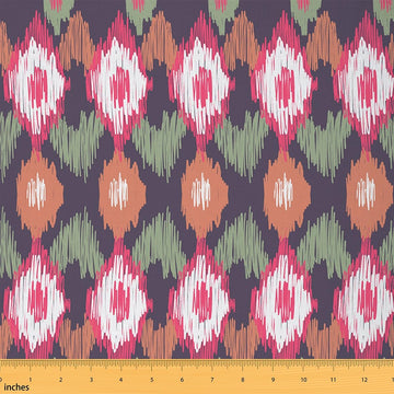 Ikat Abstract Exotic Fabric by The Yard 1 Yard Soft