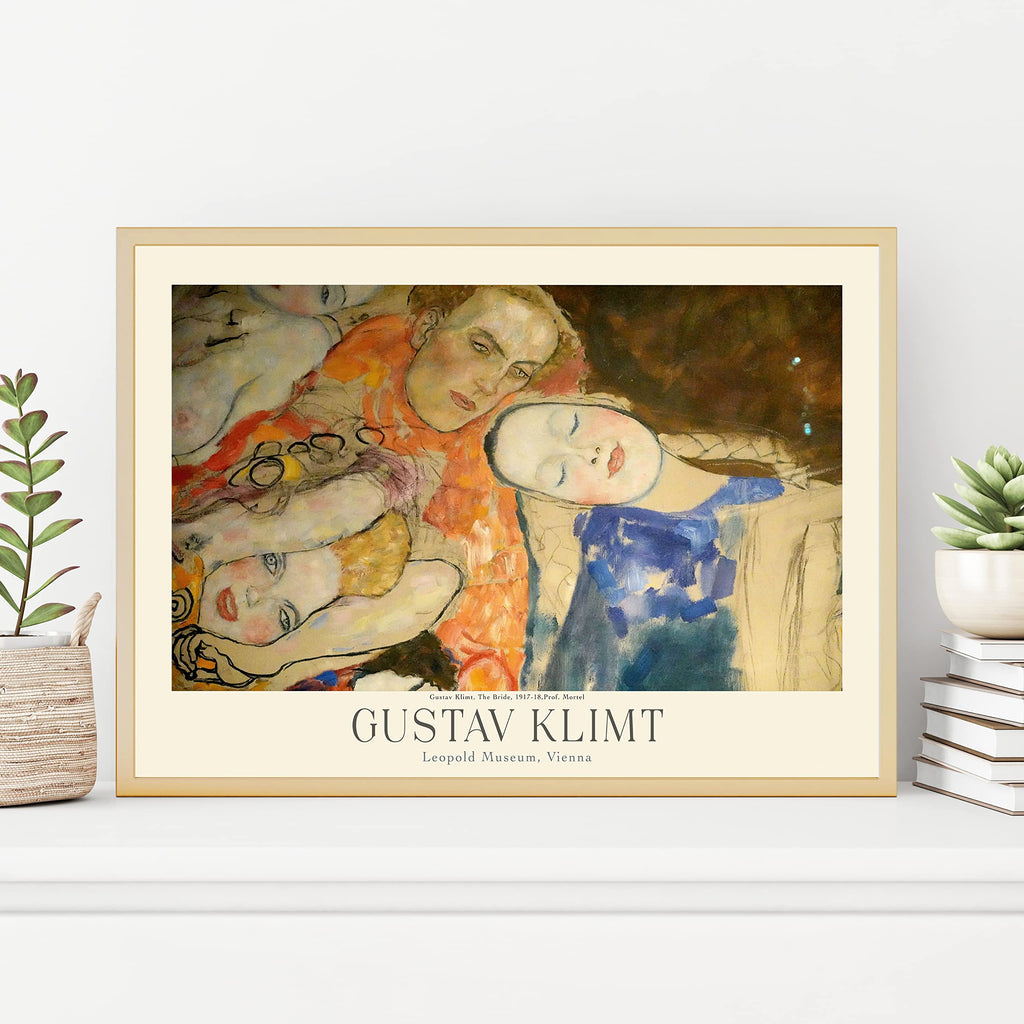 Gustav Klimt Poster Prints, Prints Museum Gallery Exhibition Poster, Paintings, Art Works, Vintage Print, Home Wall