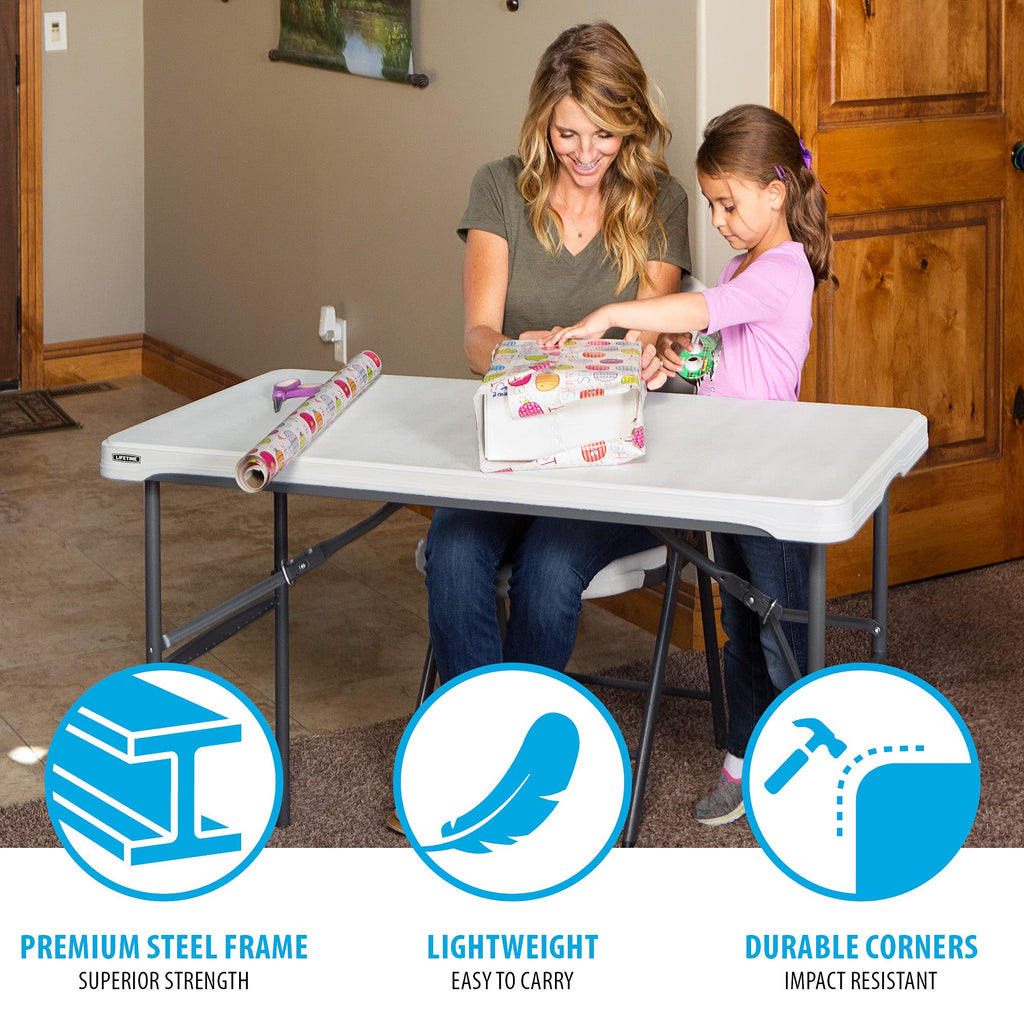 Commercial Nesting Folding Table, 4-Foot
