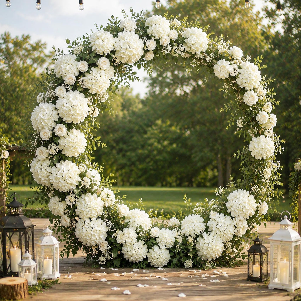 White Artificial Bulk, 65Pcs Silk