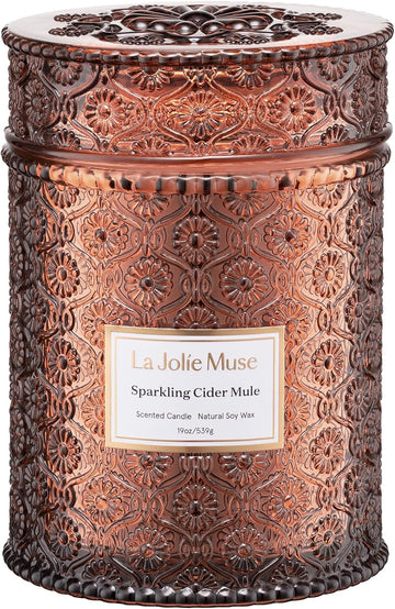 Sparkling Cider Mule Scented Candles,19oz Soy Wax